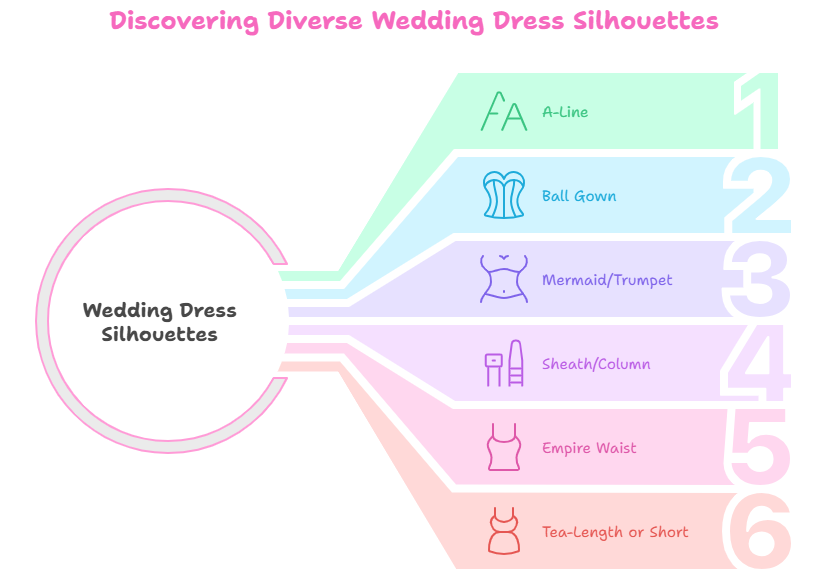 Discovering Diverse Wedding Dress Silhouettes