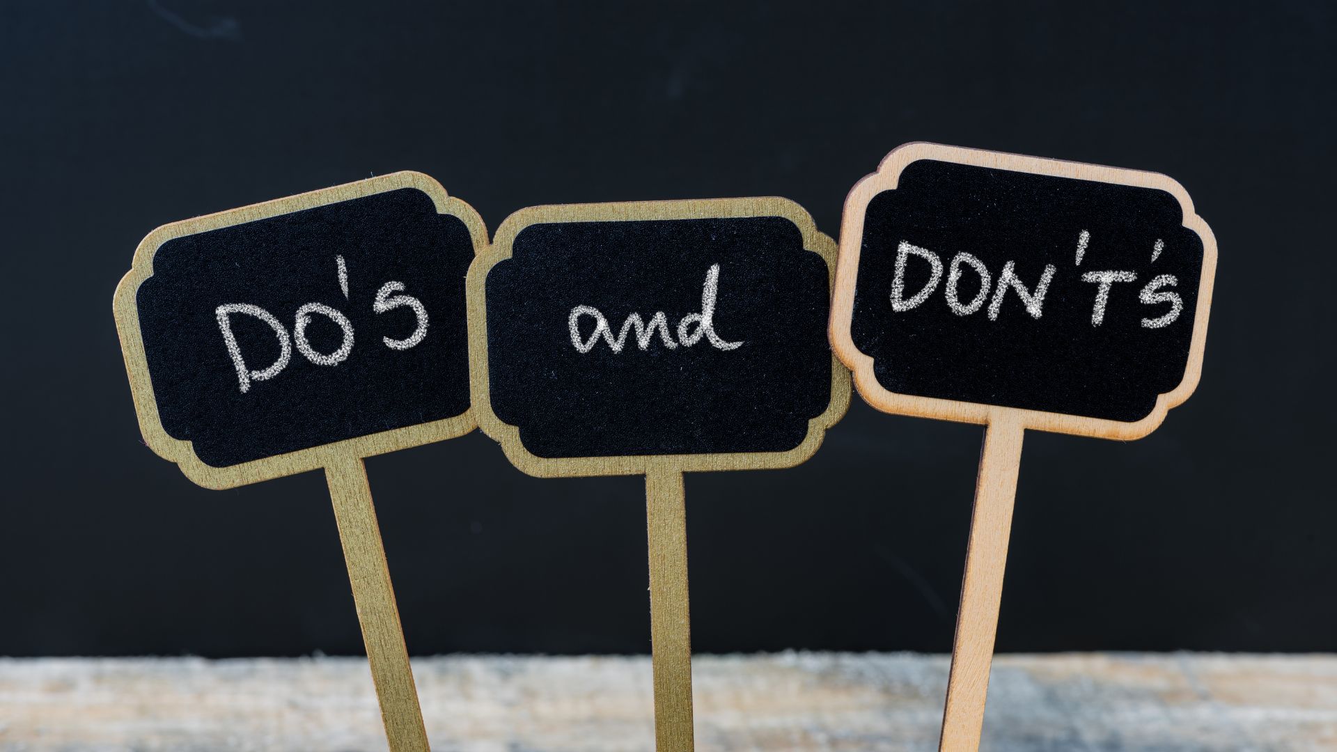 do and don't