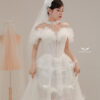 Opal Veil - Off-shoulder A-line sequin wedding dress