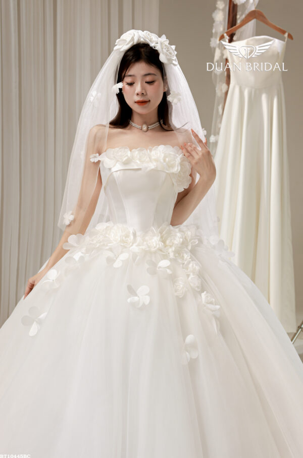 Petal - sleeveless ball gown wedding dress