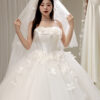Petal - sleeveless ball gown wedding dress - 2