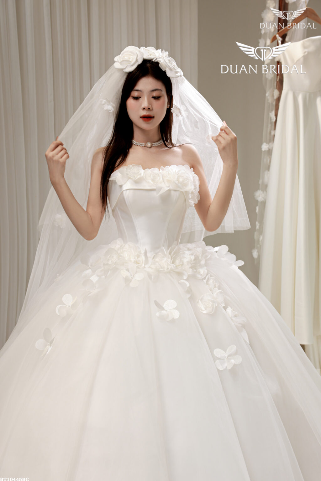 Petal - sleeveless ball gown wedding dress - 2