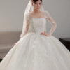 Seraphine - long sleeve ball gown wedding dress