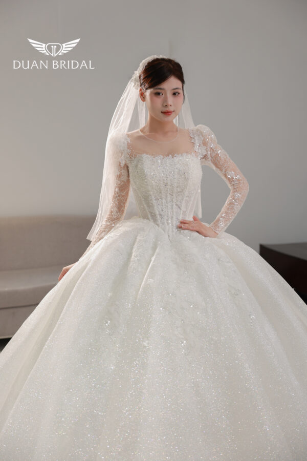 Seraphine - long sleeve ball gown wedding dress