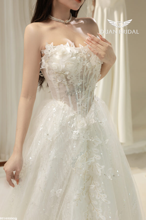 Allegra - sleeveless A-line wedding dress - 2