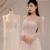 Viora - long sleeve A-line wedding dress
