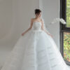 Blissia - sleeveless ball gown wedding dress - 4