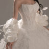 Calla - detachable sleeve ball gown wedding dress