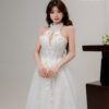 Lazra - sleeveless A-line wedding dress - 3