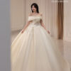 Auryn - off-shoulder ball gown wedding dress - 4