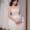 Zinnia - sleeveless mini wedding dress