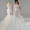 Astraea - sleeveless mermaid wedding dress - 3