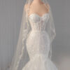 Astraea - sleeveless mermaid wedding dress - 4
