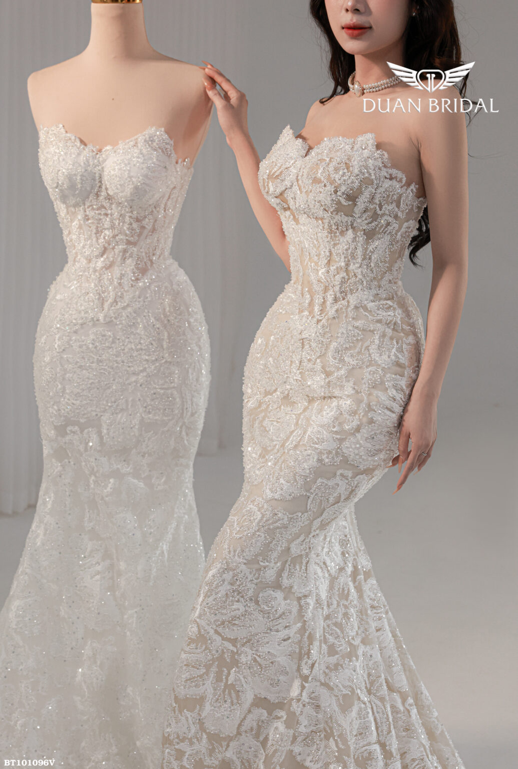 Zephyra - sleeveless mermaid wedding dress - 2
