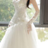 Evadne - sleeveless mermaid wedding dress - 3
