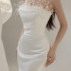 Aven - detachable sleeve mermaid wedding dress