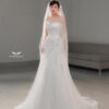 Eliselle - Sleeveless floral lace mermaid wedding dress