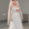 Eliselle - Sleeveless floral lace mermaid wedding dress