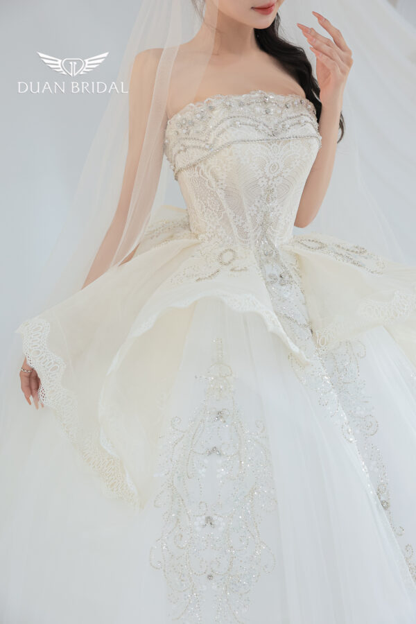 Saphira - sleeveless ball gown wedding dress - 2