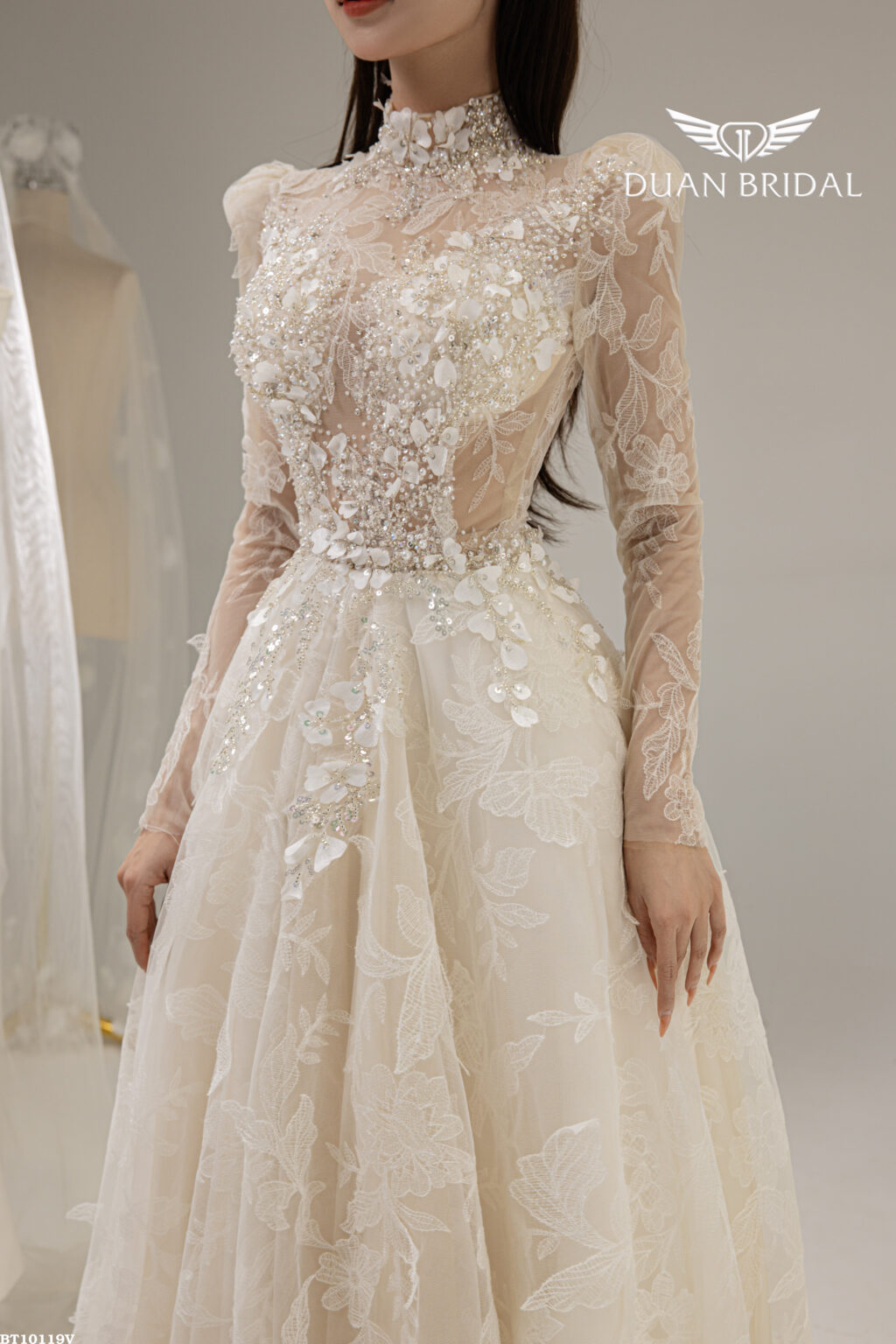 Poise - long sleeve A-line wedding dress
