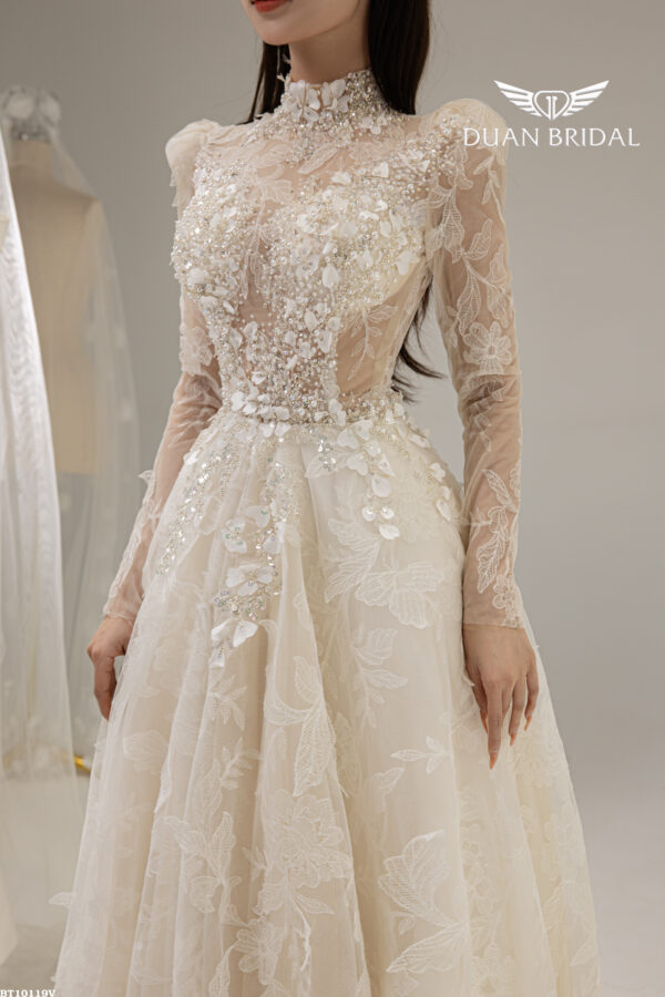 Poise - long sleeve A-line wedding dress