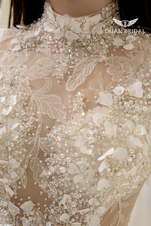 Poise - long sleeve A-line wedding dress - 2