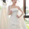 Lunelle - Sleeveless soft mermaid wedding dress with draped bodice
