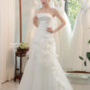 Lunelle - Sleeveless soft mermaid wedding dress with draped bodice