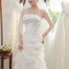 Lunelle - Sleeveless soft mermaid wedding dress with draped bodice