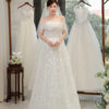 Floréline - Sleeveless soft lace A-line wedding dress
