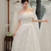 Floréline - Sleeveless soft lace A-line wedding dress