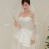 Viviane - Long sleeve A-line wedding dress