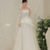 Viviane - Long sleeve A-line wedding dress
