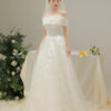Celisia - Sleeveless A-line wedding dress
