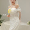 Shayla - Off-shoulder long sleeve mermaid wedding dress