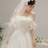 Glissa - Off-shoulder A-line wedding dress - 4