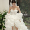 Volair - detachable sleeve mermaid wedding dress - 2