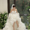 Volair - detachable sleeve mermaid wedding dress - 4