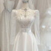 Oressa - Long sleeve A-line wedding dress - 4