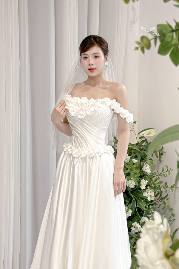 Floréa - Off-shoulder A-line wedding dress
