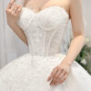 Lynora - Off-shoulder ball gown with corset wedding dress - 2