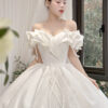 Mirell - off-shoulder ball gown wedding dress - 3