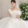 Mirell - off-shoulder ball gown wedding dress - 2