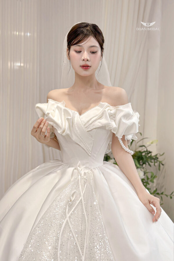 Mirell - off-shoulder ball gown wedding dress