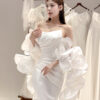 Selwyn - detachable sleeve mermaid wedding dress - 2