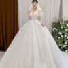 Cyrend - long sleeve ball gown wedding dress - 4