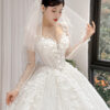 Cyrend - long sleeve ball gown wedding dress - 3