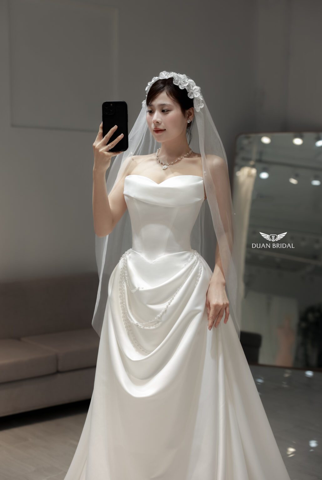 Auréline - Sleeveless A-line wedding dress
