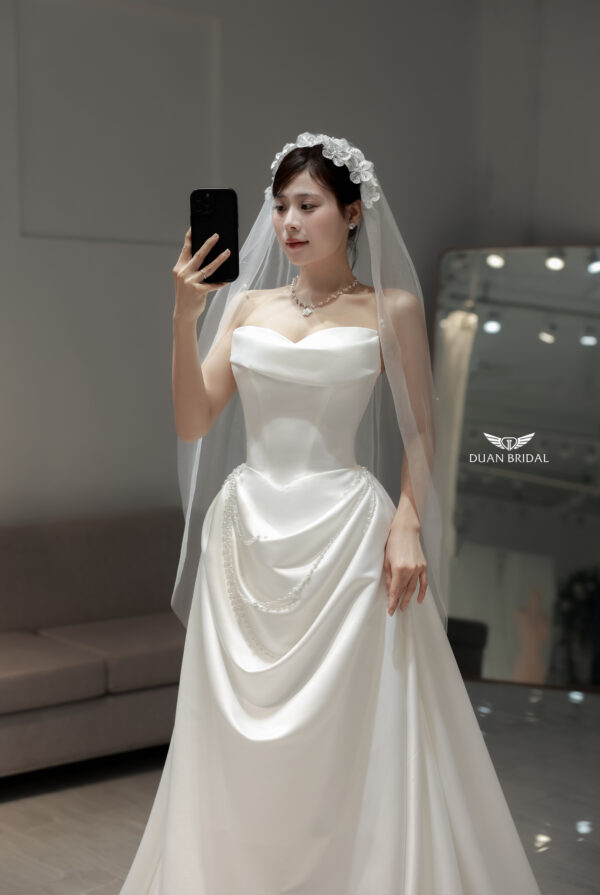Auréline - Sleeveless A-line wedding dress