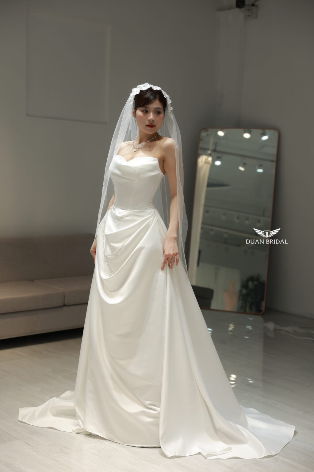 Auréline - Sleeveless A-line wedding dress
